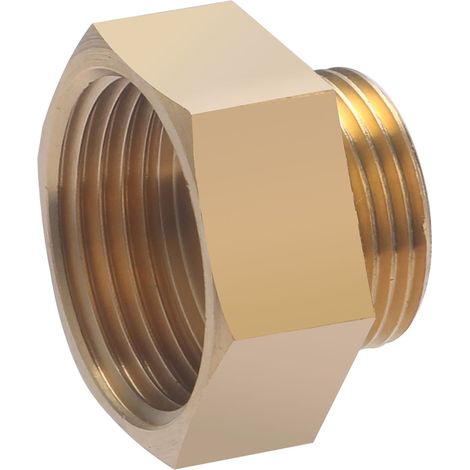 QUICK PLOMBERIE Mamelon à visser laiton M 20 x 27 pour tube en cuivre (1/4)
