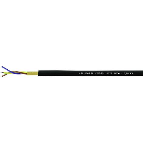 Helukabel NYY-J cable subterráneo negro 50 metros