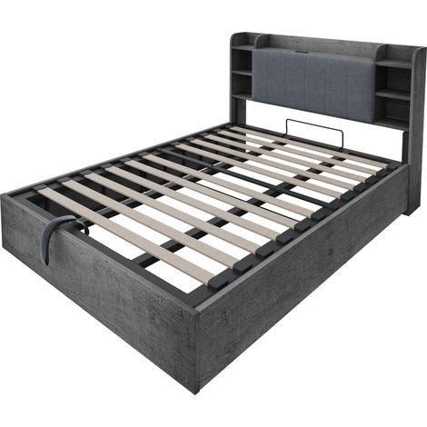 VVBV Matelas, 180 x 200 cm, mdf, gris, usage quotidien, design moderne (1/5)