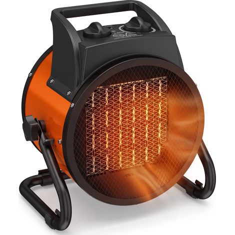 Outsunny Industrial Fan Heater 2800W with Tilting, Adjustable Thermostat (1/5)