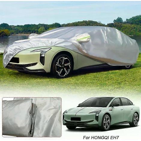 Housse de voiture imperméable en polyester 210T, résistante à la poussière et aux UV, compatible avec les modèles HONGQI EH7, EHS7, E-HS9, E-QM5, H5, OUSADO H9, HS3, HS5, HS7 et XIAOMI SU7 YU7. (1/5)