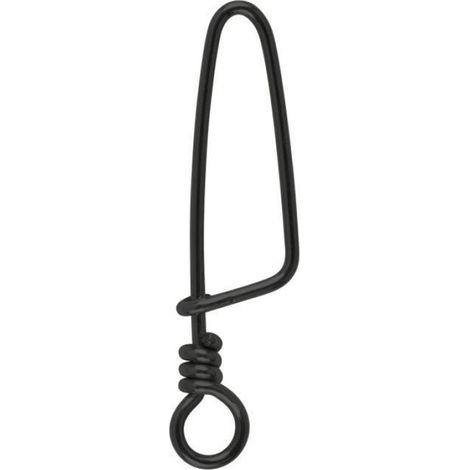 Agrafe - Spro Coastlock - Charge De Rupture 55 Kg - Noir - Lot De 10 Paquets De 20 Pièces (1/2)