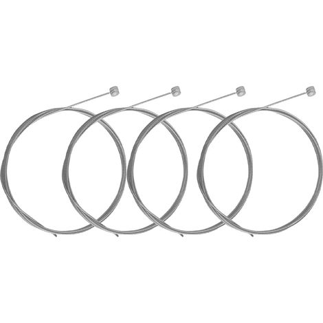 Juego de 4 cables de freno estándar universales para bicicleta, delanteros y traseros - Kit de cables de freno delanteros y traseros - Adecuado para bicicletas de montaña