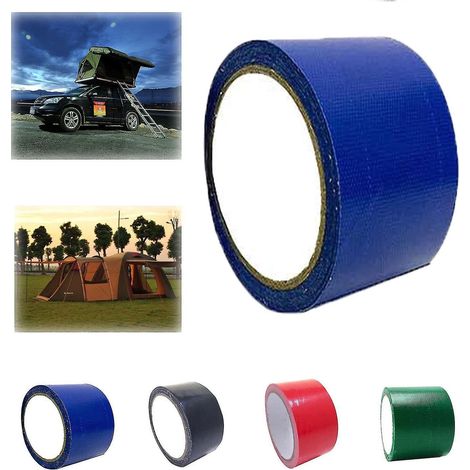 1 Rolle hochklebendes Klebeband für Planen, universelles Reparaturklebeband für Planen, Markisen und Zelte – 5 m – Blau