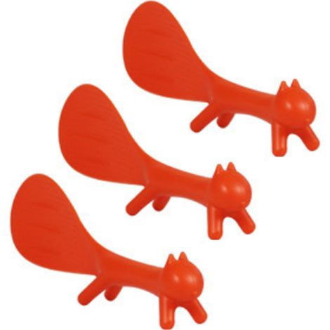 Cuillère À Riz - Forme Écureuil - Debout - Antiadhésif - PP - Pour Cuiseur À Riz Et Cuisines - Lot De 3 (1/5)