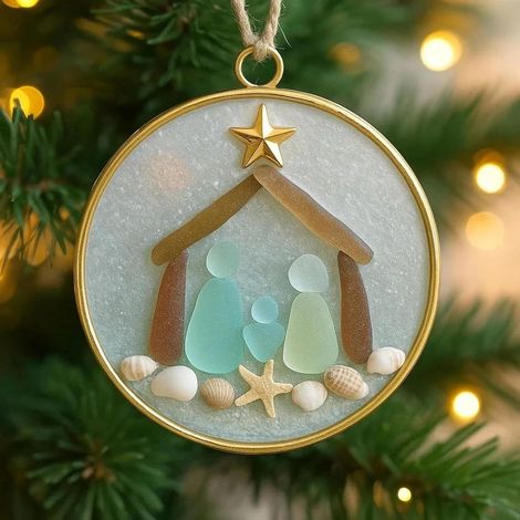 Nativity Scene - Acrylic Holy Family Ornament - Christmas Car And Indoor Decoration - 3.15 Inch - 1 Piece (1/5)