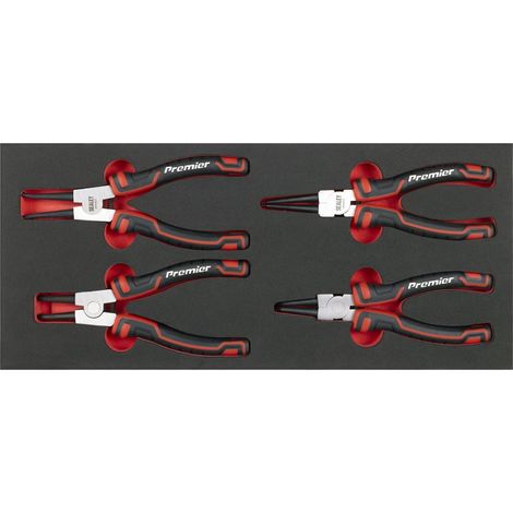 Sealey TBT57 Circlip Pliers Set with Tool Tray 4pc