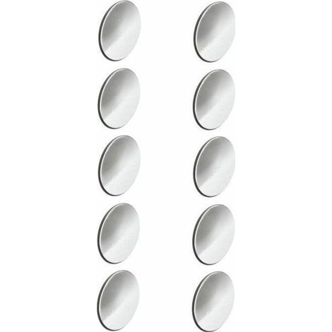 Cyclingcolors – Cache vis autocollant adhésif 10x diamètre 13mm – Couleur chrome – Épaisseur 0,5mm – Capuchon universel pour surfaces lisses