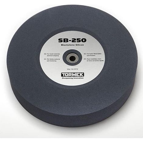 Tormek – Meule Blackstone Silicon pour aciers rapides Ø250mm – Pierre à aiguiser haute performance – Finition précise – Pour usage professionnel