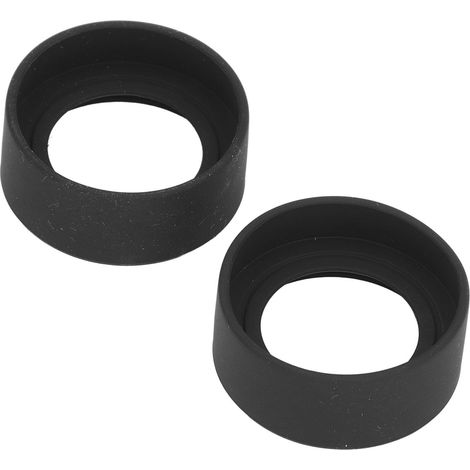 2 protections d'oculaires en caoutchouc pour microscope stéréo, angle plat, interface 40-42 mm, lot de 2 pièces (1/5)