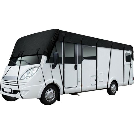 Motorhome Camper Cover 210D Waterproof Camper Cover Roof Cover RV Caravan Tarpaulin Protective Car Cover Windproof Dustproof Sunshade Cover (5mX3m) (1/5)