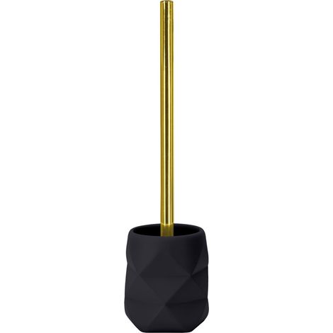 Kleine Wolke WC-Bürstenhalter Golden Crackle schwarz