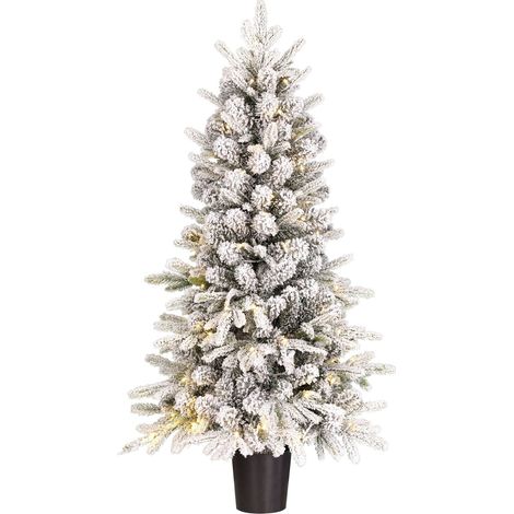 Black Box Trees Sapin de Noël artificiel illuminé Blanc chaud H120xl60xL60cm (1/5)