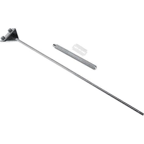 Grattoir en acier inoxydable antirouille pour le nettoyage des aquariums, des bassins à poissons et des aquariums plantés (45 cm de large) (1/4)