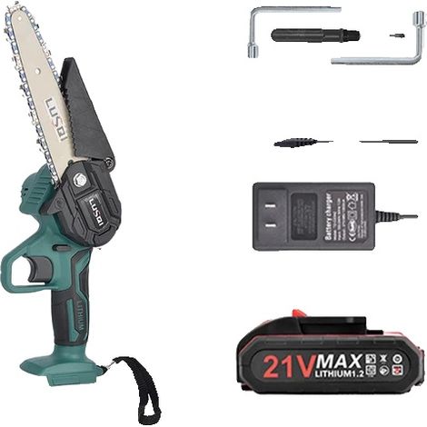 Sécateurs sans fil, double fonctionnalité, poignée ergonomique, 6Inch-1 Batterie (1/2)