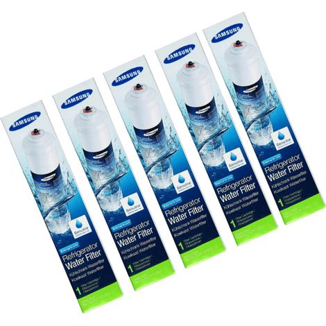 Ersatzteil - Set aus 5 Original-Wasserfiltern -  - SAMSUNG, BEKO, AEG, CONTINENTAL EDISON, BOSCH, DAEWOO, BLOMBERG, ELECTROLUX, SIEMENS, HAIER, DE DIETRICH, GRUNDIG, FRIGIDAIRE