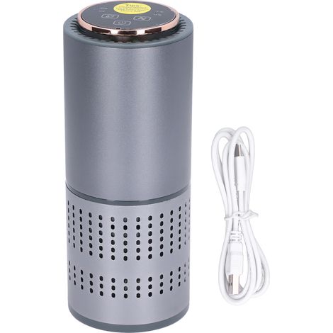 Purificateur d'Air Voiture USB avec Ioniseur et Lumière Violette - Élimine les Odeurs