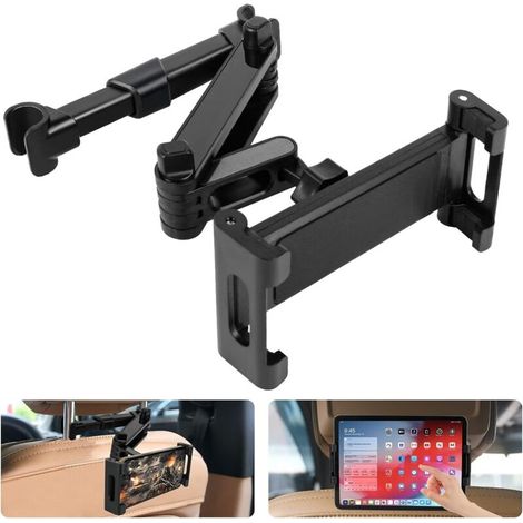 Support Tablette Voiture, 360° Rotation, Compatible avec Appareils 4,7 à 11 Pouces, Montage sur Appuie-tête (1/5)