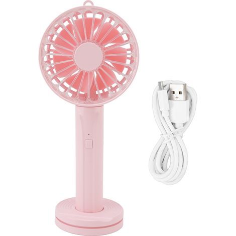 Mini portable fan, rechargeable via USB, powerful and easy to carry. - AquaForge (1/5)