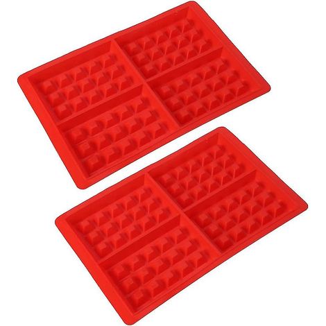 Kuchenform, Silikon-Waffelform, Eiswürfelform, Brotform, 28 x 18,4 x 1,5 cm (1/5)