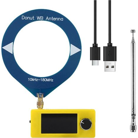 SI4732 Mini-Radioempfänger + 2 Antennentypen, Frequenzbereich 10–180 MHz, tragbar, 1,9-Zoll-Bildschirm, FM/AM/LSB/USB-Kurzwellenradio SI4732