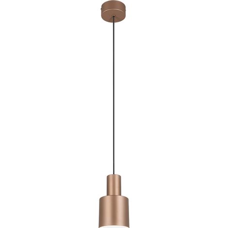 Lampada a sospensione, metallo, caffè, 12x150x12 cm, Agudo (1/5)
