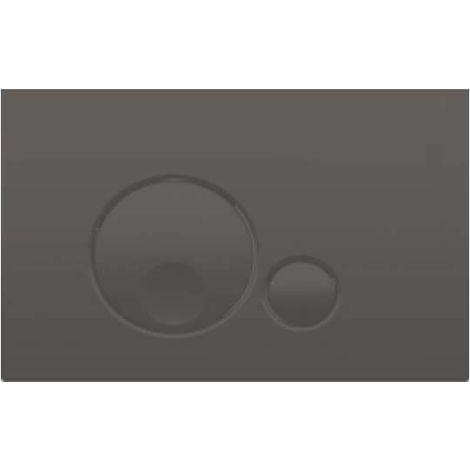 Plaque de déclenchement globe noire pour bâti-support Regiplast