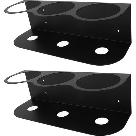 2 Supports Muraux en Fer pour 3 Bombes Aérosol Organisateur Rangement Bouteilles Spray Garage Atelier (1/5)