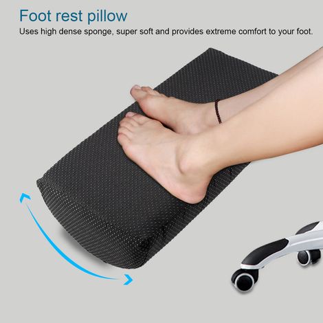 Coussin Surélevé pour Jambes et Pieds, Repose-Jambes Confortable, Support Orthopedique pour Bureau, Maison, Voyage, Lot de 1 (1/5)
