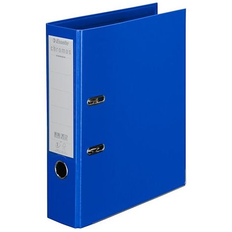 Classeurs à levier plastifiés Esselte Chromos Plus coloris classiques - dos 8 cm - Lot de 10 (1/5)