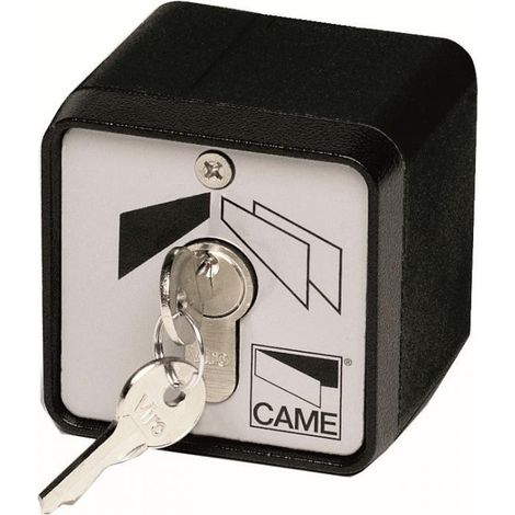 Came – Sélecteur à clé pour motorisation de portail – Boîtier en aluminium – Accès en cas de coupure d’électricité – Montage en applique