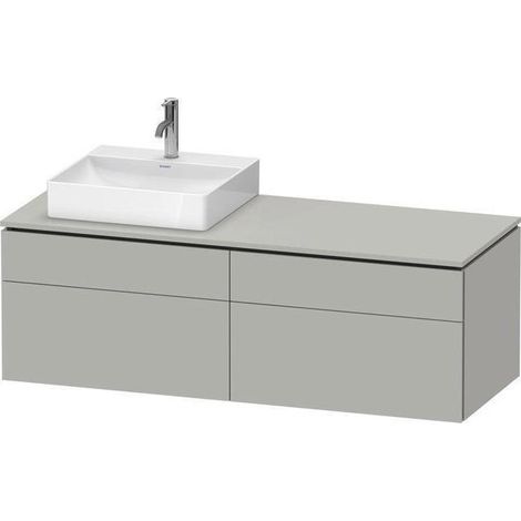 DURAVIT LC4870L85850000 Konsolen-WTU wh L-Cube 550x1400x482mm (1/5)
