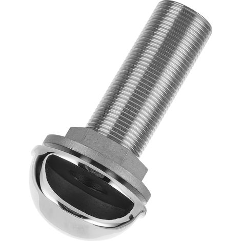 Raccord cannelé droit de 25 mm de diamètre pour tuyau d'évacuation d'eau, traversant la coque, pour bateau/yacht/camion/voiture/appartement/camping-car. (1/5)