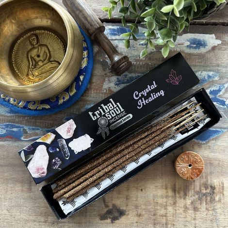 Bâtons d'encens spirituels Tribal Soul et support en céramique - Guérison par les cristaux- Vendu par 1 (1/2)