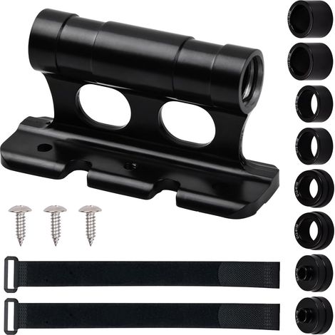 Support de Fixation de Fourche de Vélo, Support Velo Voiture Toit en Alliage d'Aluminium, Clip Fixation sur Fourche de Vélo pour 5/12/15x100mm 15x110mm (1/5)