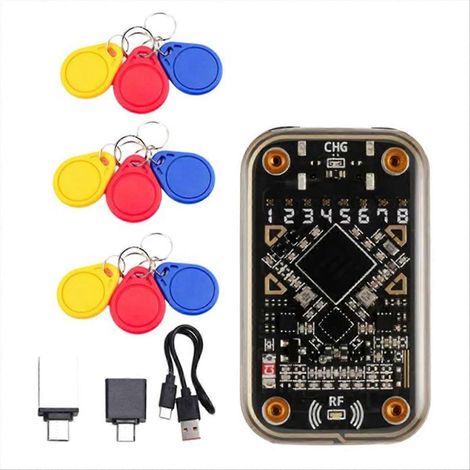 Chameleon Ultra RFID-Chip-Lesegerät + 9XUID kontaktloser Smartcard-Emulator für Schlüsselanhänger, 125 kHz/13,56 MHz Badge-Dekodierung (1/5)