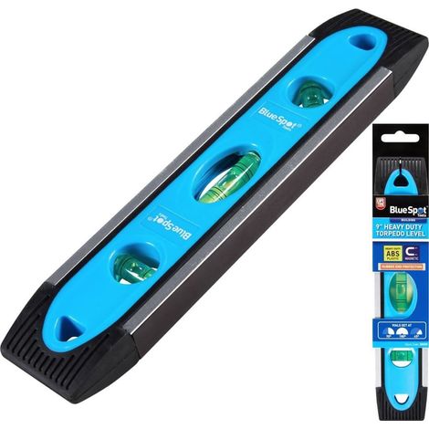BlueSpot Magnetic Torpedo Boat Scaffolding Spirit Level Tool 225mm 9" (1/2)