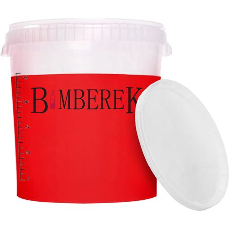 Contenedor de fermentación de 33 L, cubo para vino, cerveza, licores, damajuana incolora. (1/5)