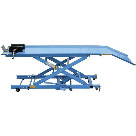 Fervi – Table élévatrice 400 kg – Hauteur levée 1,5 m – Plateau 100 x 40 cm – Pompe à pied pour levage rapide – Usage professionnel