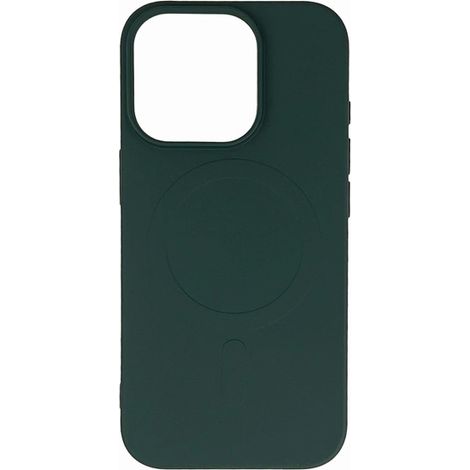 Coque MagSafe en silicone liquide pour iPhone 16 Pro Max - Vert foncé