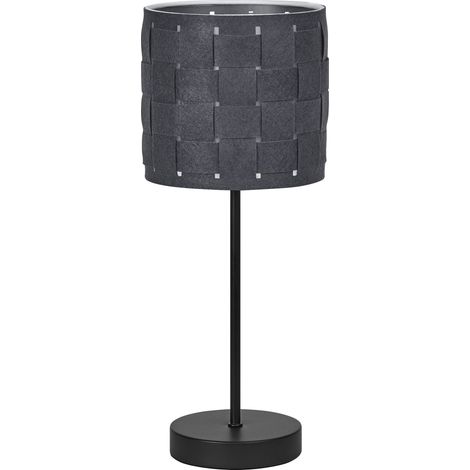OSRAM Lampe à poser Decor Felt Weaving gris, feutre et métal, E14, diam. 160 mm, éclairage chaleureux grâce à l’abat-jour tissé, durable (source lumineuse remplaçable), montage simple (1/5)