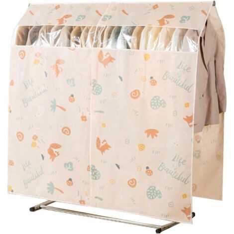 Hanging clothes cover 100 x 150 cm, waterproof and dustproof, perfect protection for wardrobe and rod. (1/5)