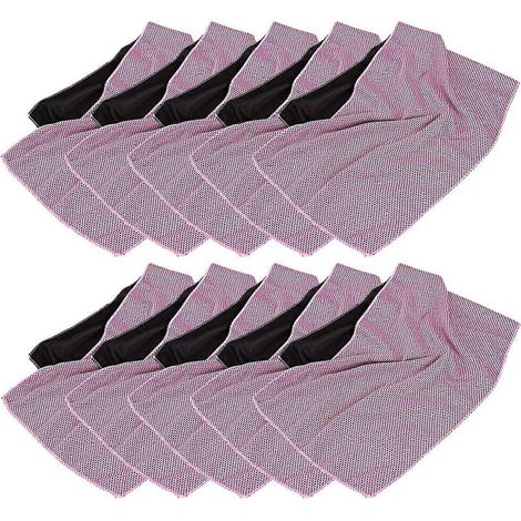 Serviette de sport rose à sensation de fraîcheur, séchage rapide, idéale pour l'extérieur. (1/5)