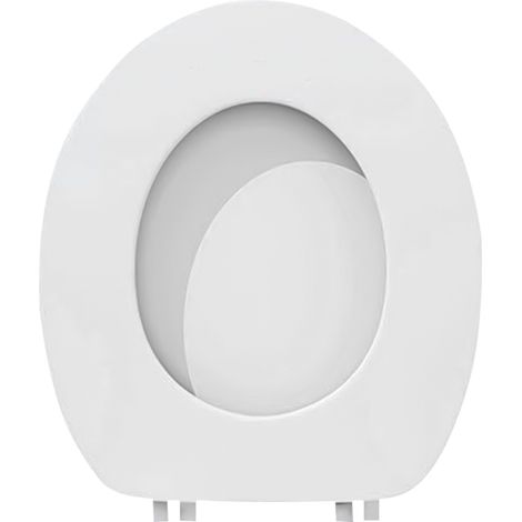 Asiento de inodoro alargado ComfortFoam fabricado en vinilo suave – tamaño estándar, fácil de limpiar, accesorio de baño extraíble (1/5)