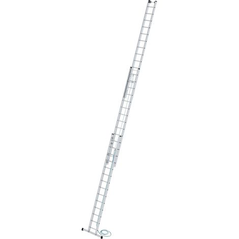 Günzburger Steigtechnik Échelle coulissante à corde 3nombre de barreaux avec traverse standard 3 x 14 barreaux - 021614 (1/4)