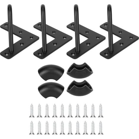 4 Pièces Pieds de Table en Fer Forgé en Forme de U, Supports de Bureau, Accessoires de Meubles et Quincaillerie (1/5)