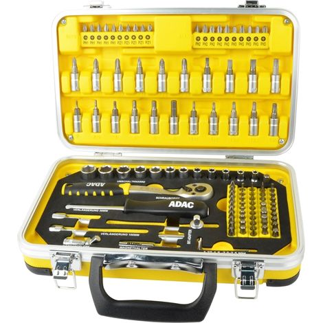 Brüder Mannesmann Werkzeugkoffer M98416  116-tlg.  ADAC Edition  Schraub- und Bitsatz (1/5)