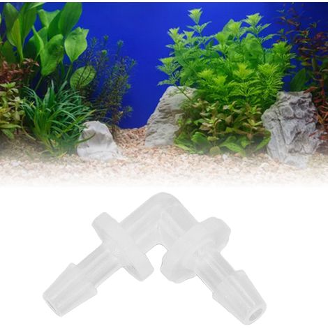 PP-Kunststoffverbinder, Winkelstücke, Verbindungsstücke, Aquarienzubehör, Winkeladapter, L-förmige Winkelstücke mit gleichem Durchmesser, 3,9 mm Winkelstücke, verkauft in 12er-Packungen. (1/5)