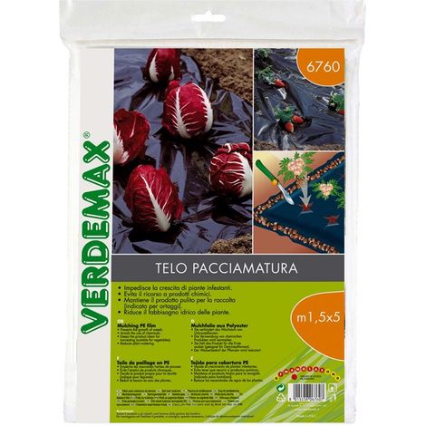 Telo per Pacciamatura PE per ortaggi fragole m 1,5x10 Verdemax (1/2)