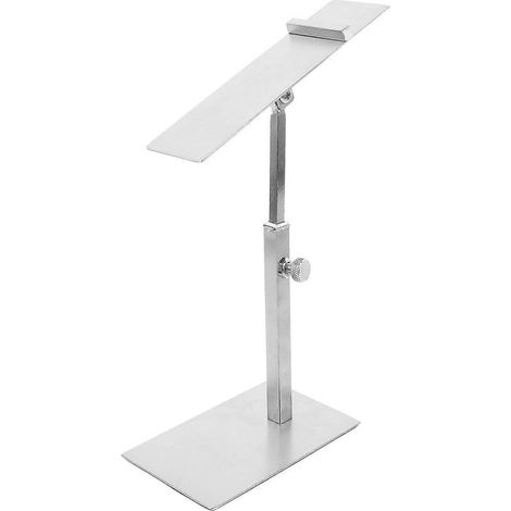 Présentoir à chaussures en acier inoxydable pour talons hauts, support réglable pour la vente au détail-20.50X14.00X7.00CM-Silver (1/5)